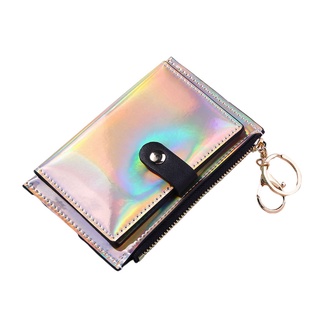 mini cartera de mujer bifold con bolsillo para monedas/tarjeta de identificación/monedero/llavero