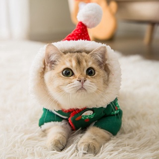 Abrigo de navidad perro/gato abrigo de algodón acolchado Chamarra