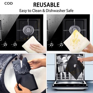 [COD] Reusable Gas Range Protectors Cover Mat Kitchen Non-stick Oil Proof Supplies HOT