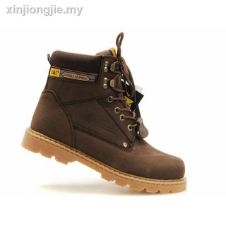 Caterpillar Kasut kerja: botas de seguridad (no tienen puntera de acero) botas de trabajo para hombre, tamaño de cuero genuino (35-45) (8)