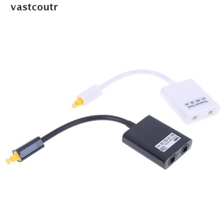 Vastc Digital spdif optical audio splitter 2 way toslink cable splitter adapter .