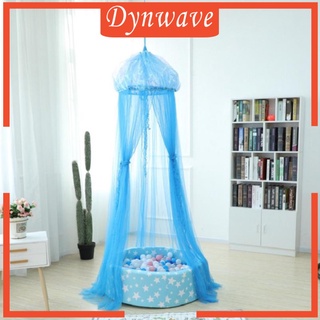 [Dynwave] mosquitera para cama de niños, diseño de cuna, cortina, tienda de campaña, color azul (4)