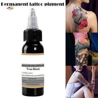 Pigmento profesional permanente de tinta de tatuaje 30ml negro @MY (1)