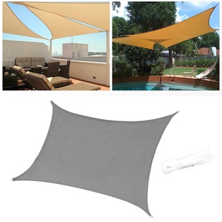 2x2 metros impermeable parasol vela patio jardín toldo uv al aire libre toldo