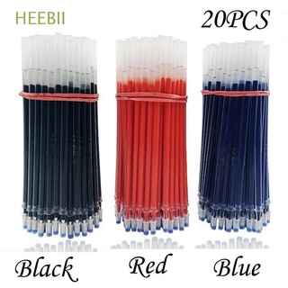 heebii 20pcs 0.5mm tinta neutral caliente niño azul negro rojo bolígrafo de gel recarga oficina nueva firma de la escuela rodillo bola/multicolor