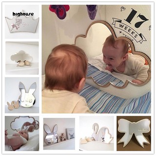 Bighouse_Creative espejo de dibujos animados de estilo nórdico para decoración de habitación de bebé recién nacido