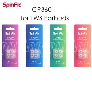 SpinFit CP360 auriculares inalámbricos de silicona de alta calidad (2Pairs)