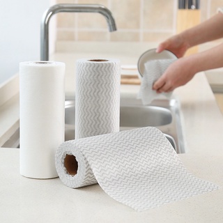 Trapos perezosos tareas domésticas húmedas y secas limpieza suministros de cocina papel grueso paño de cocina desechable toallas no tejidas para el hogar