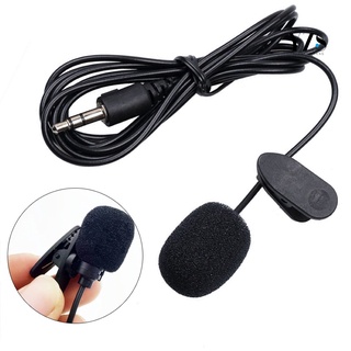 3.5mm Wired Lapel Clip Omnidirectional Microphone Lavalier Mic for Loudspeaker