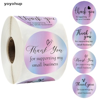 yoyohup 50 unids/paquete gracias por apoyar a my small business laser gracias tarjetas cl