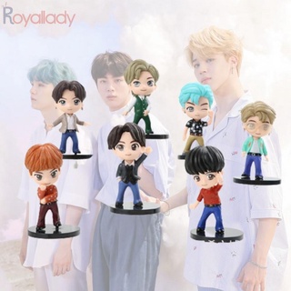 8 generaciones 7PCS BTS Kpop Bangton Boys figura Mini ídolo muñeca decoración muñeca (8)