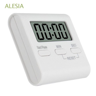 ALESIA Home Cooking Timer Gadgets Tools Reminder Kitchen Timer Back Stand Reminder White Count-Down Up Clock Digital LCD Alarm Clock/Multicolor