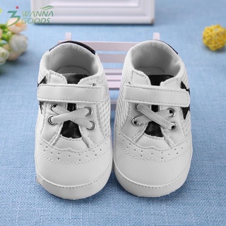 bebé niños niñas pu transpirable malla prewalkers antideslizante suave niños pequeños zapatos