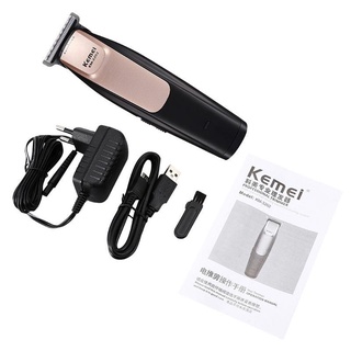 Yin Kemei KM - 3202 USB recargable eléctrico Clipper Trimmer para peinado corte de pelo salón de peluquería