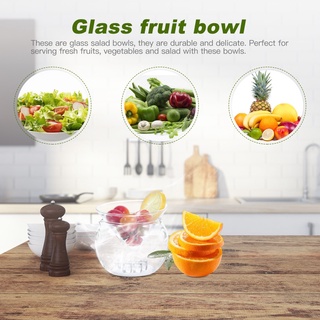 Jh- 1 pza tazón de vidrio útil para restaurante/tazón de vidrio para comida/fruta/ensaladera de cristal (8)