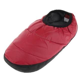 [SUNNIMIX] 2xunisex caliente zapatillas de Camping invierno antideslizante suela de goma botines tamaño 35-39 rojo