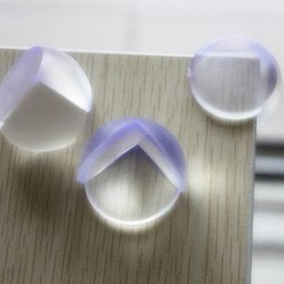 4 pzs Protector de esquina de silicona ovalado transparente para codos (2)