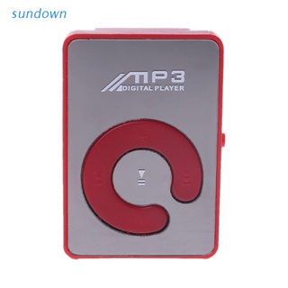sun mirror mini reproductor de música mp3 digital usb compatible con tarjeta micro sd tf de 8gb