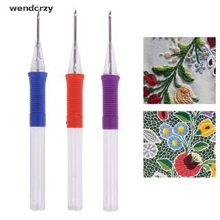 Wendcrzy DIY Embroidery Pen Hand Embroidery Needle Weaving Tool Punch Needle Craft CL