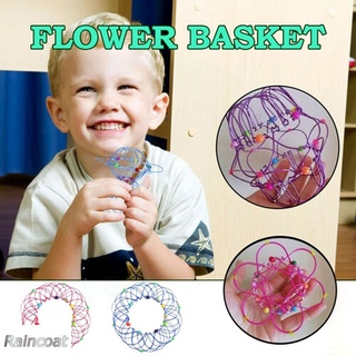Thirty-six Variety Flower Basket Soft Steel Magic Hoop Children's Toy (Random Color) RAINCOAT