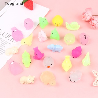 Topgrand 10pc Anti-stress Toys Mini Soft Silicone Hand Squeeze Squishy Animals Kawaii Toy .