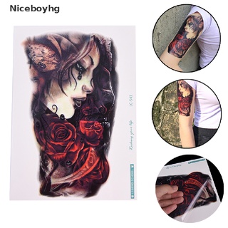 niceboyhg 1pc maquillaje belleza niña tatuaje brazo arte corporal impermeable temporal tatuaje pegatinas