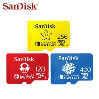 Sandisk Tarjeta De Memoria Para Nintendo Switch 256GB MicroSD 400GB Autorizado Mario Theme 128G La Expansión Del Juego