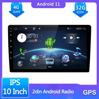 Android 11 Coche Radio 4G RAM 32G ROM GPS BT Wifi 10 " Reproductor Multimedia Del