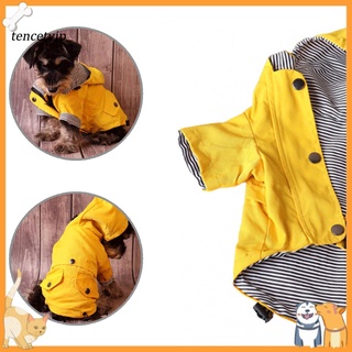 Vip amarillo mascota impermeable Cachorro con capucha puntiaguda cubierta De lluvia a prueba De viento Para perros pequeños medianos Grandes