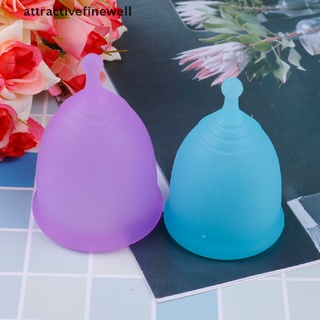 [atractivefinewell] copa menstrual de silicona suave de grado médico luna señora período higiene taza reutilizable