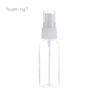 Huaming1 20\ /30\ /50\ /60\ /80\ /100Ml botella de Spray fina niebla pulverizador botellas dispensadores de líquido recargable vacío plástico transparente contenedor atomizador ajuste maquillaje viaje al aire libre