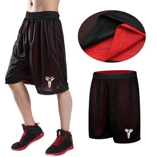 Pantalones cortos de baloncesto sueltos al aire libre transpirables de doble cara Fitness práctica