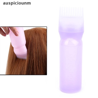 (auspiciounm) 120ml tinte para el cabello botella aplicador peine dispensación salón coloración del cabello teñido en venta