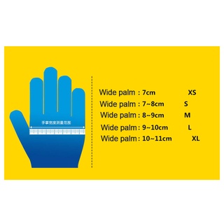 [nw] 100 guantes desechables de nitrilo para trabajo, cocina, alimentos, impermeable, guantes limpios, color negro (9)