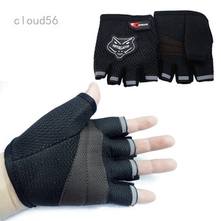 Guantes de ciclismo sin dedos transpirables ligeros para montar carreras guantes protectores duraderos antideslizantes de medio dedo