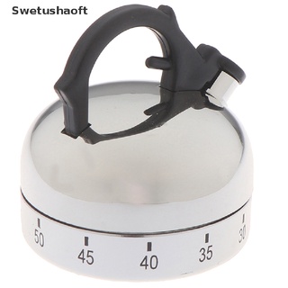 [SWT] 60 Minute Kitchen Timer Alarm Mechanical Teapot Shaped Timer Clock Counting Tool RTZ