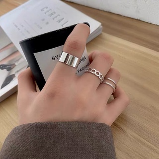 Japón y Corea del Sur anillo ins personalidad femenina apertura de hip-hop anillo de articulación del dedo índice ajustable anillo de nicho de viento frío
