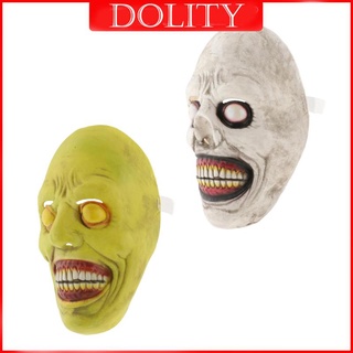 Brdoulity Máscara De Terror Halloween-Máscara De Látex Realista sudoroso demonio De fiesta Cosplay adherentes Máscara Headwear