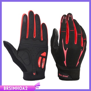 Brsimhoa2 guantes Para Ciclismo/guantes De bicicleta De montaña con Dedos Completos antideslizantes transpirables (5)