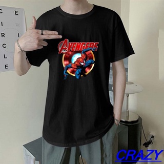 Craz-xs-8xl, nuevo en stock, moda hombres/mujeres manga corta Roung cuello Marvel Spiderman camiseta 3 colores negro y blanco y gris MWZZX023