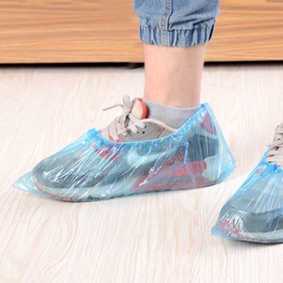 #asp 100 pzs fundas de plástico desechables a prueba de polvo impermeables para zapatos