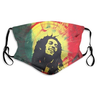Bob Marley Rasta Reggae personalizado polvo boca-mufla con filtro transpirable a prueba de polvo cubierta cara oreja-hung salud cubiertas faciales