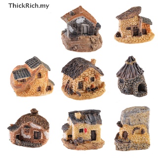 [thickrich] Miniaturas de resina para casa, figuras, decoración de jardín, accesorios al aire libre, manualidades, manualidades