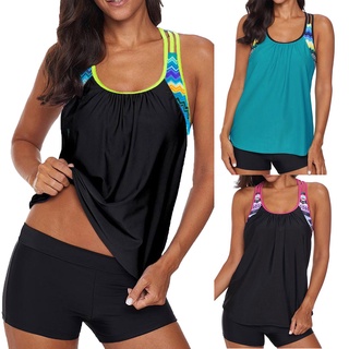 *DMGO*=Women Printed Patchwork Bikini Push-Up Padded Swimwear Swimsuit Beachwear Set