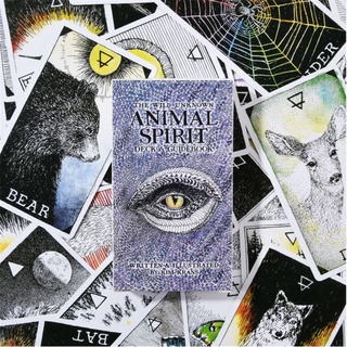 VIT 63pcs English Tarots Cards Deck The Wild Unknown Animal Spirits Family Party Board Game (7)