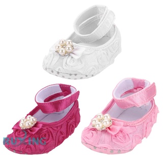 * Zapatos De Bebé Niñas Lona Floral Antideslizantes Suela Suave Zapato116830