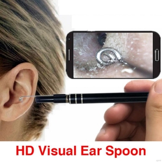 3 en 1 usb endoscopio hd visual orejas limpieza cuchara hd impermeable oído espéculo con 6 luz led (1)