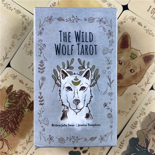[juego De cartas]78 hojas de Tarot de lobo salvaje juego de cartas inglés SPR