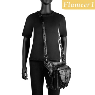 [FLAMEER1] Gótico Steampunk bolsa de cintura hombres mujeres Retro muslo pierna gota bolsa bolsa