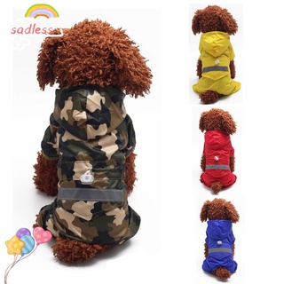 sadless ropa al aire libre mascota mono chaqueta protector solar con capucha perro impermeable suministros para mascotas reflectante transpirable pu/multicolor (1)